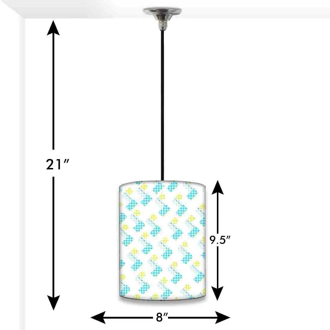 Beautiful Indoor Pendant Lamp - Yellow And White