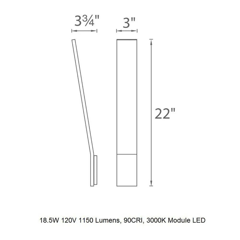 Blade LED Wall Light