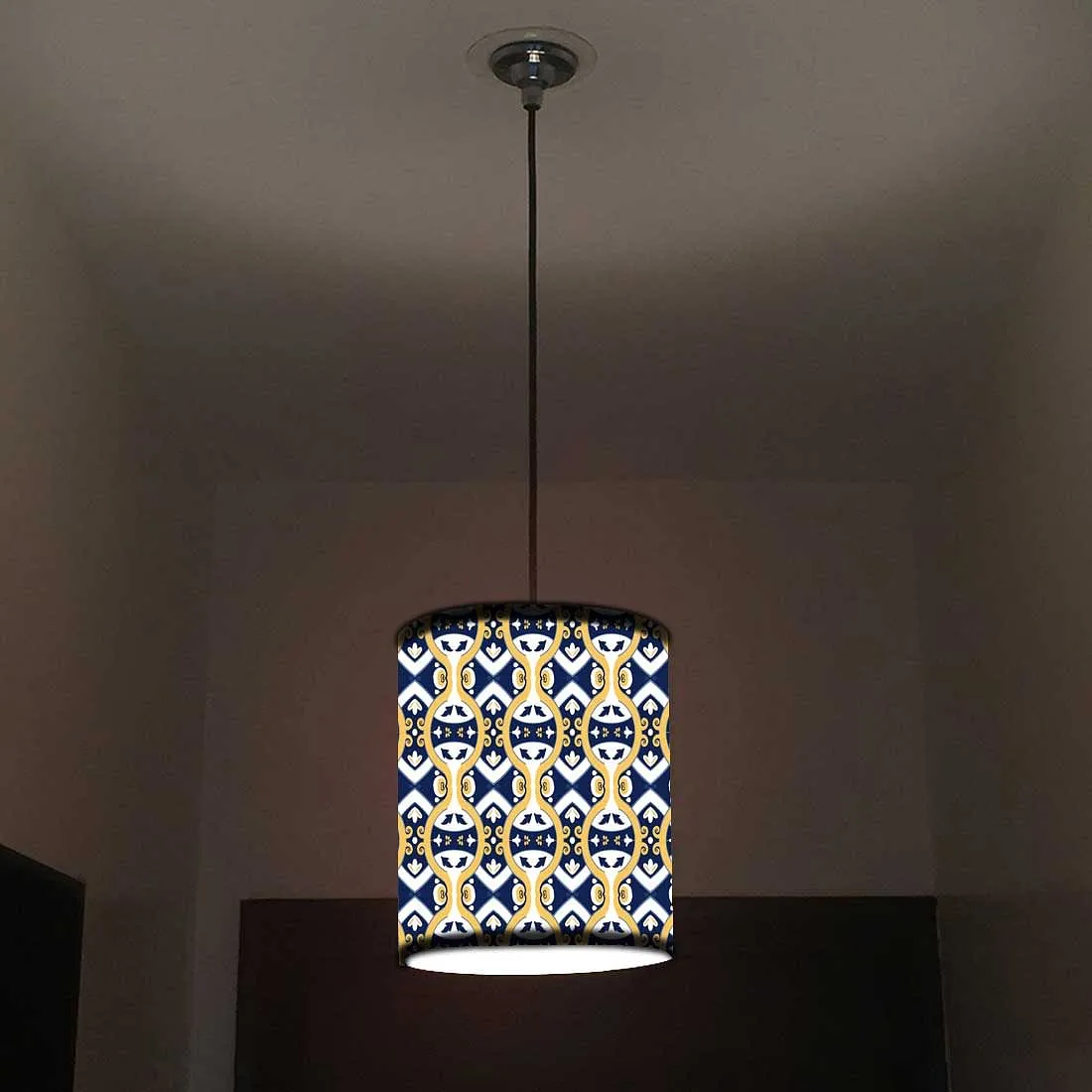 Ceiling Hanging Pendant Lamp Shade - Spanish Tiles Pattern