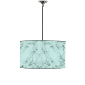 Ceiling Lamp Hanging Drum Lampshade - Green Color Designer Marble Pastle