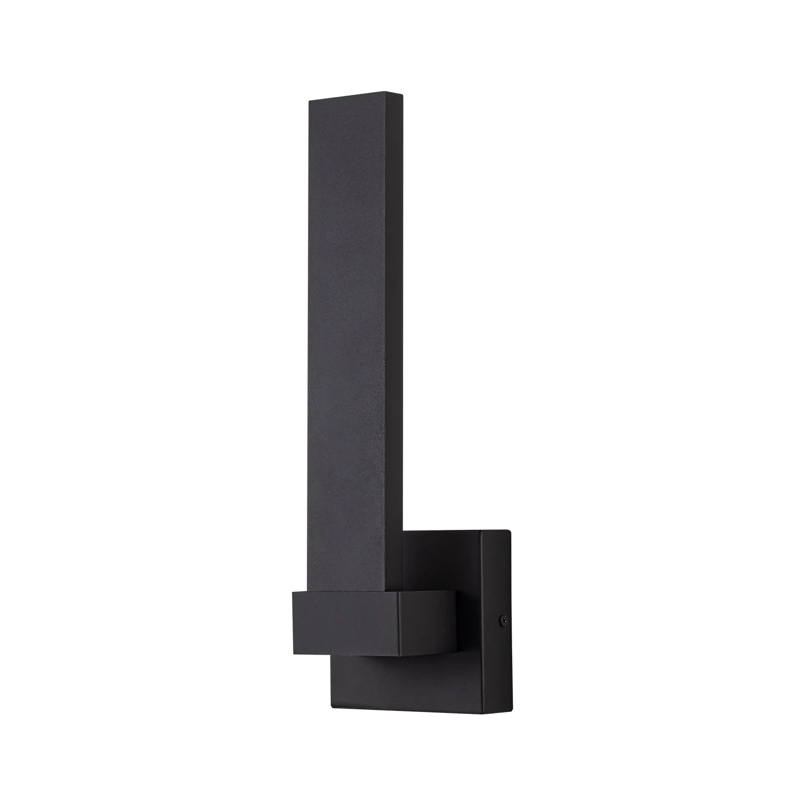 Glowlings 1-Light 16"High Matte Black IP54 Waterproof Integrated LED Outdoor Wall Sconce