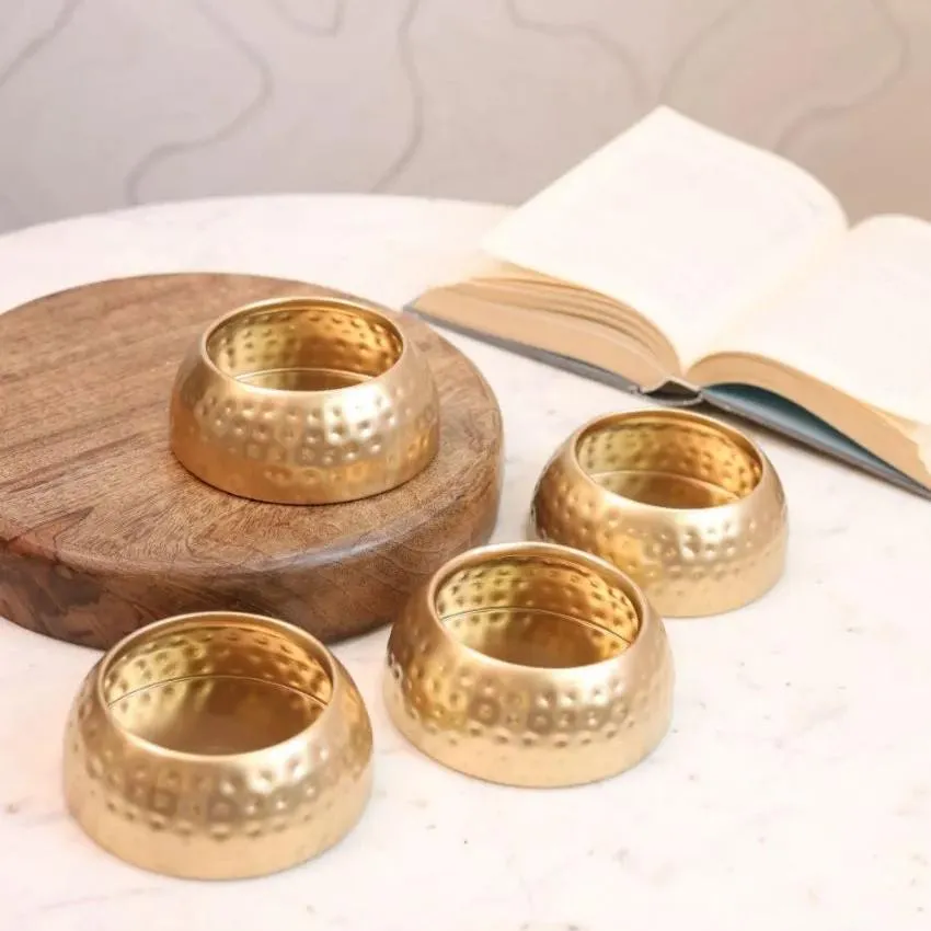 Gold Bowl Planter | Set of 4 | Plant Not Included