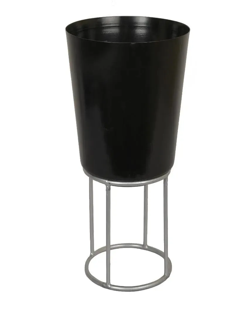Metal Riser Planter | Black | Plant Not Included
