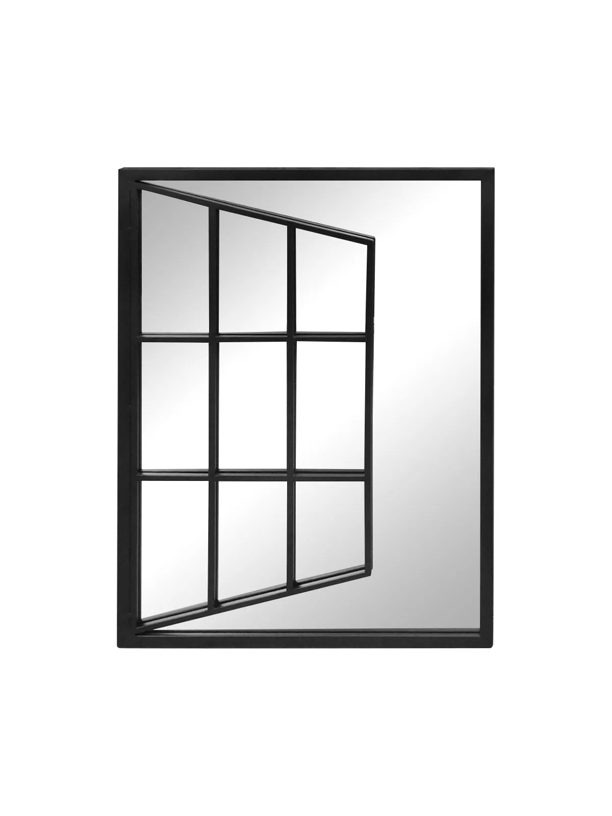 Open Window, Metal Black Mirror