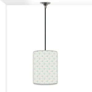 Pretty Small Hanging Pendant Lamp - White Flower