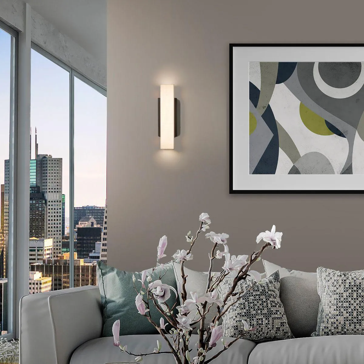 Volga 18 in. LED Wall Light 2700K Black finish