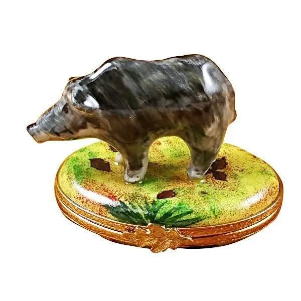 Wild Boar Pig limoges box